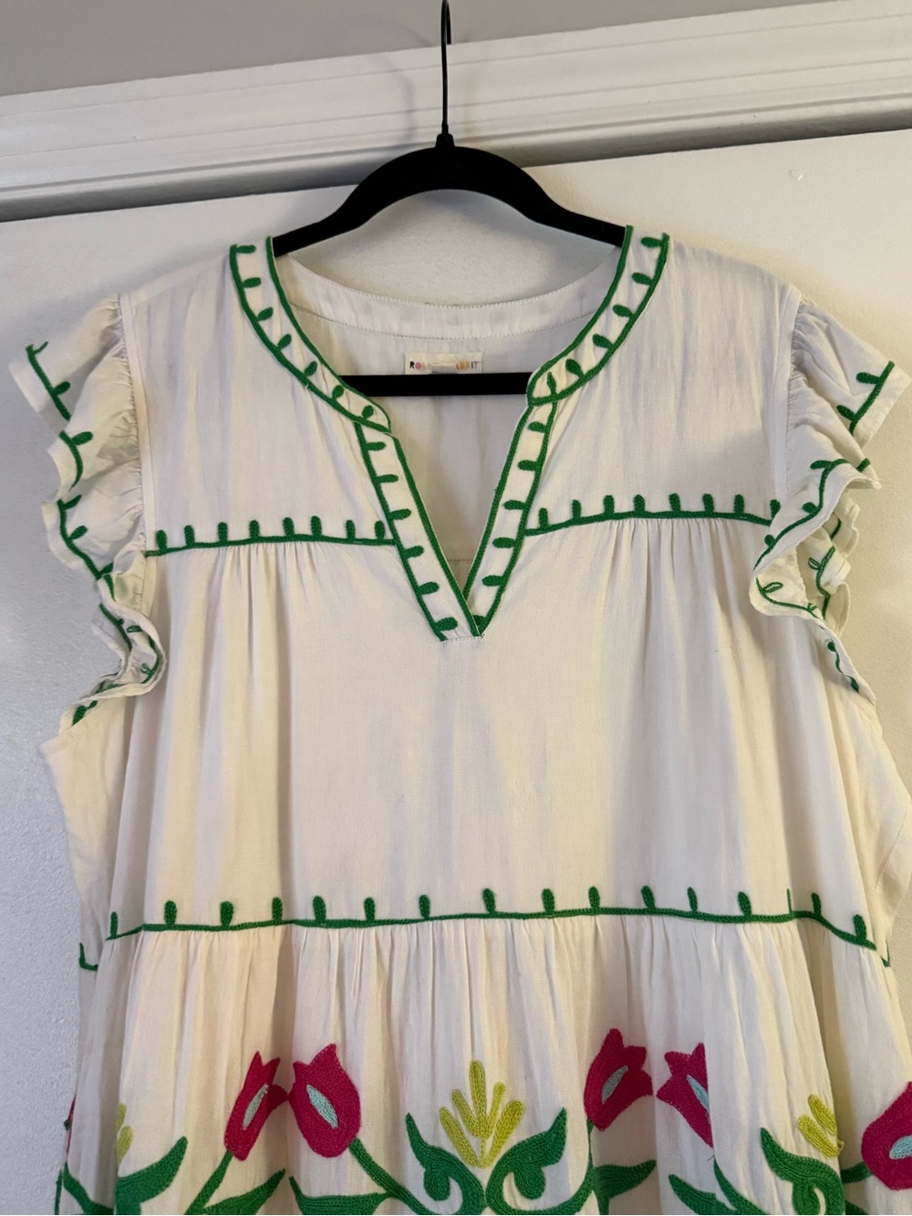 Roller Rabbit White Embroidered Dress - Picture 5 of 11